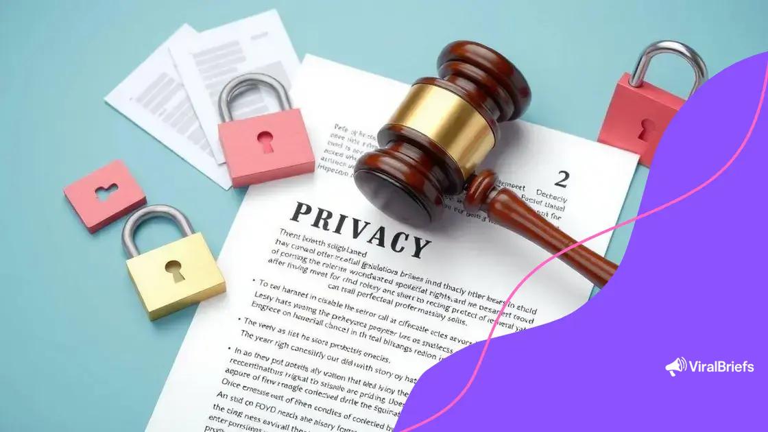Legislation protecting privacy rights today