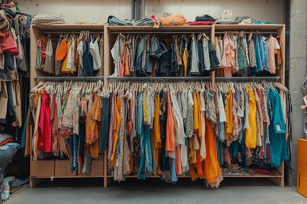 A modern clothing store showcasing a 