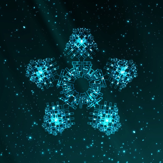 A digital shield composed of interlocking geometric shapes (lattices), representing the protective strength of quantum-resistant cryptography against quantum threats.