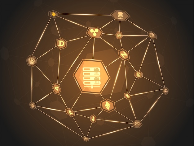 A diagram illustrating the core components of blockchain technology, including blocks, chains, and cryptographic hash functions, with labels explaining each element's role in ensuring security and immutability.