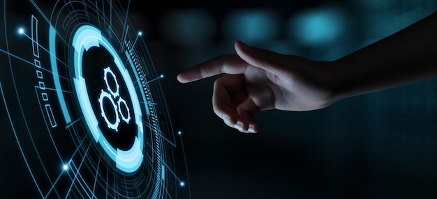 A visual representation of blockchain technology being used to secure and manage patient data in a healthcare setting, showcasing how hospitals and patients can securely share medical records while maintaining privacy.