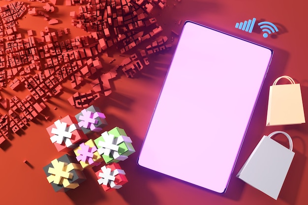 An image showing advanced AI technology generating coupons based on shopping patterns.
