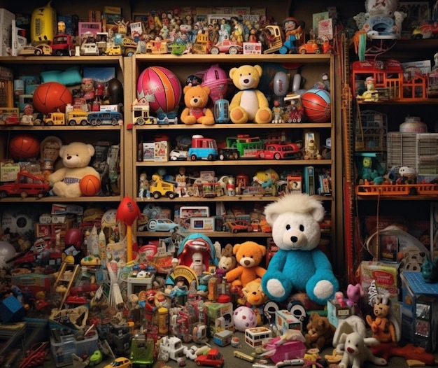 A brightly colored display of a popular toy from a recent movie release, now marked down with a large 