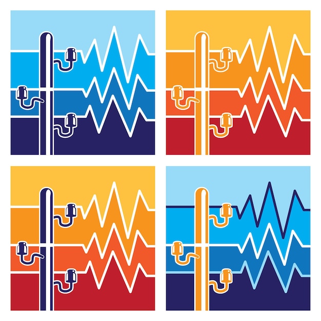 A graphic depicting various possible sources of the Hum, including industrial machinery, underground pipes, and electronic devices, all emitting low-frequency sound waves.