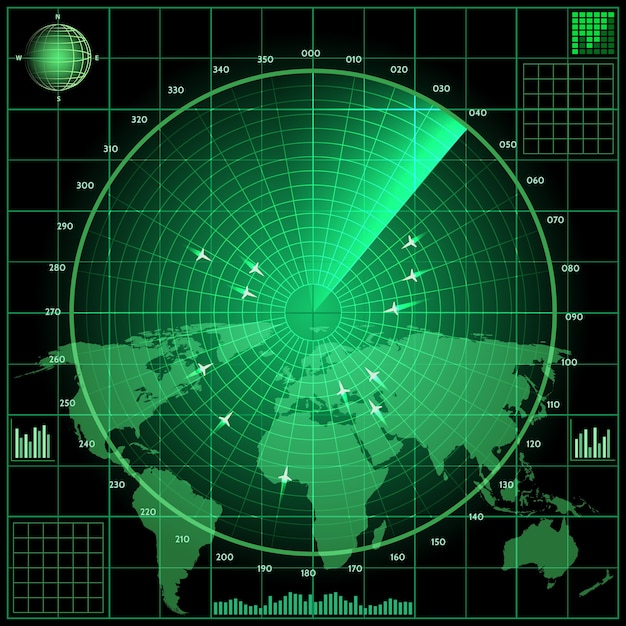 a diagram illustrating the concept of radar and how it detects objects. This is used to demonstrate the scientific understanding that existed at the time of the alleged experiment, and the lack of plausible technology for invisibility.