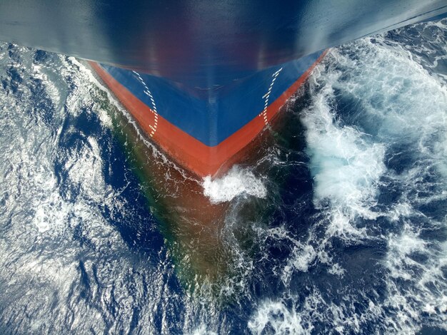 A diagram illustrating the Gulf Stream's path through the Bermuda Triangle, showing its strong currents and potential impact on ships' navigation and the dispersal of wreckage.