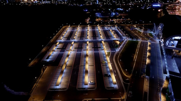 A digitally enhanced image depicting a cross-section of the Denver International Airport, showcasing tunnels and underground facilities beneath the surface, with exaggerated elements to represent the conspiracy theories surrounding DUMBs (Deep Underground Military Bases).