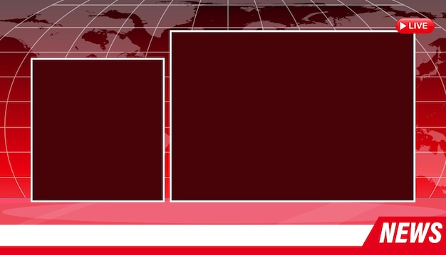 A split-screen image contrasting a genuine news broadcast with a deepfake version of the same broadcast. The deepfake version shows fabricated events and altered speech. Text overlay highlights the subtle differences.